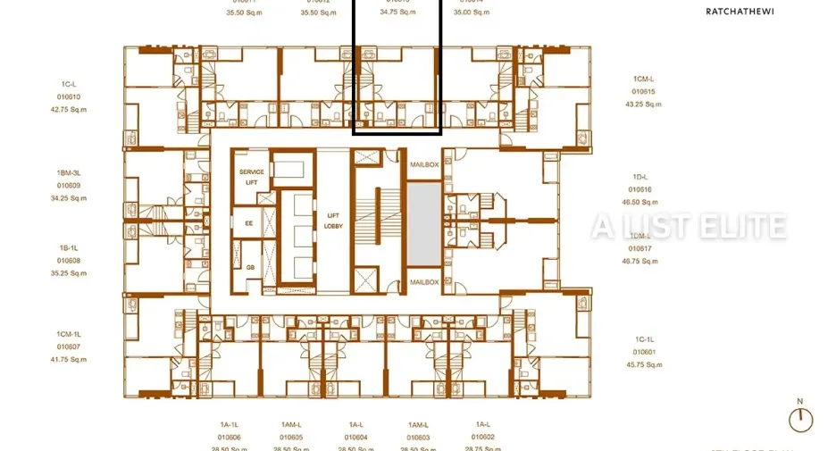 For sale 1 Beds condo in Ratchathewi, Bangkok