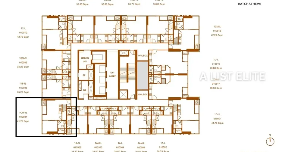 Wohnung zum Kauf mit 2 Zimmer in Ratchathewi, Bangkok