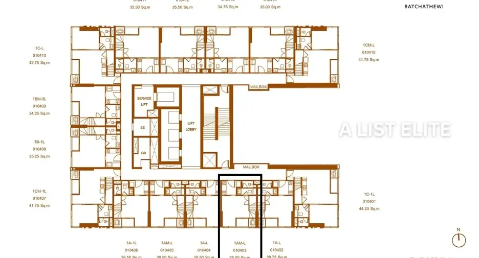 Wohnung zum Kauf mit 1 Zimmer in Ratchathewi, Bangkok