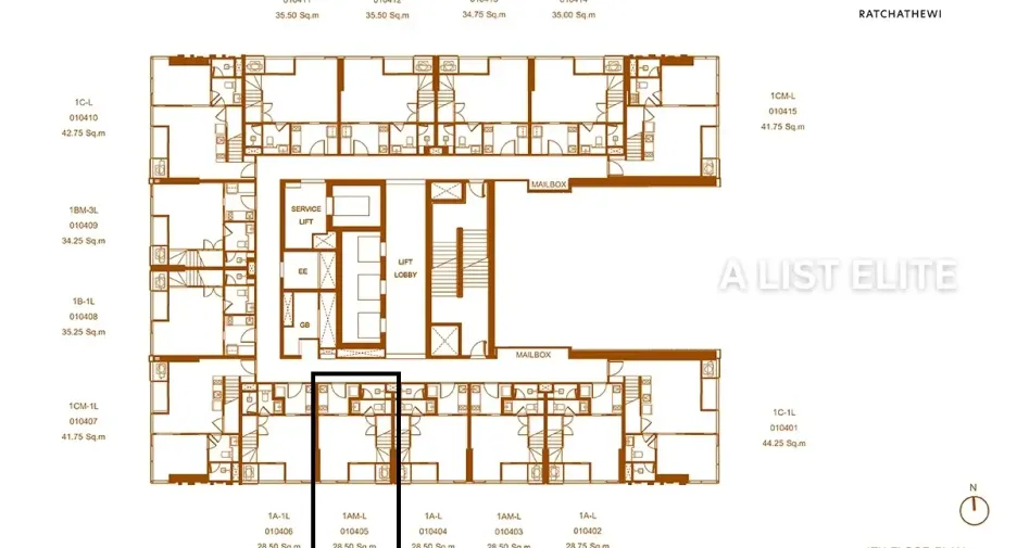 For sale 1 bed condo in Ratchathewi, Bangkok