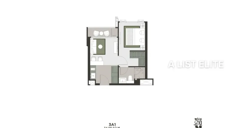 For sale 1 bed condo in Bang Phli, Samut Prakan