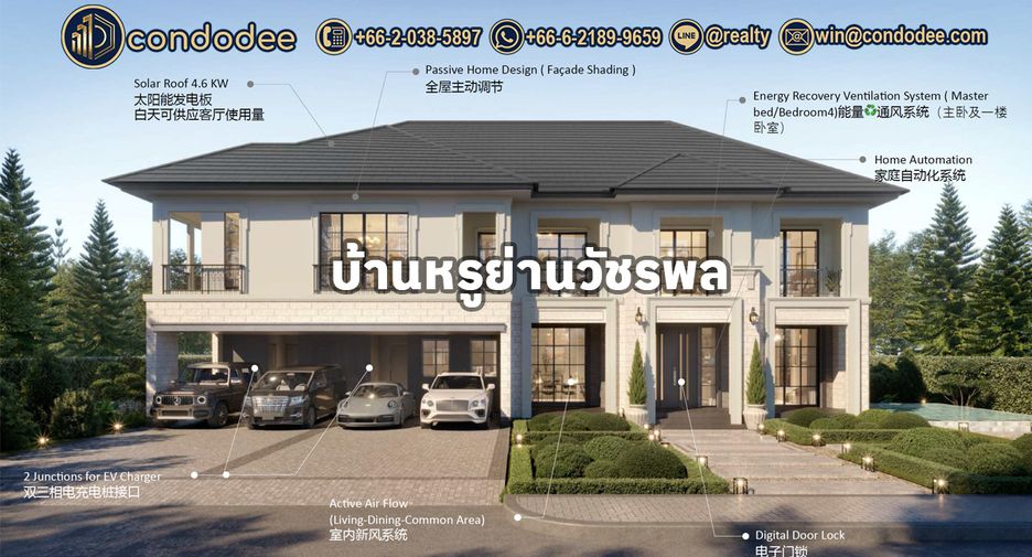 出售 5 卧室 独立屋 在 Bang Khen, 曼谷