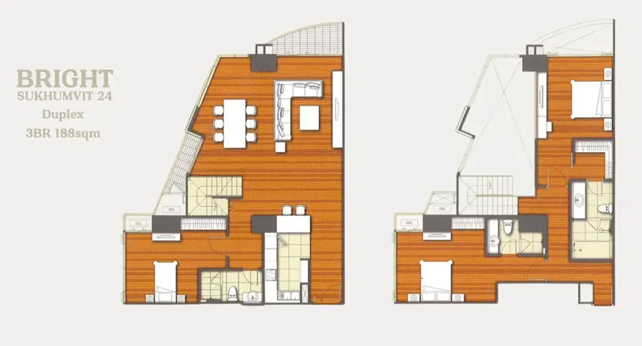 For rent 3 bedrooms condo in Khlong Toei, Bangkok