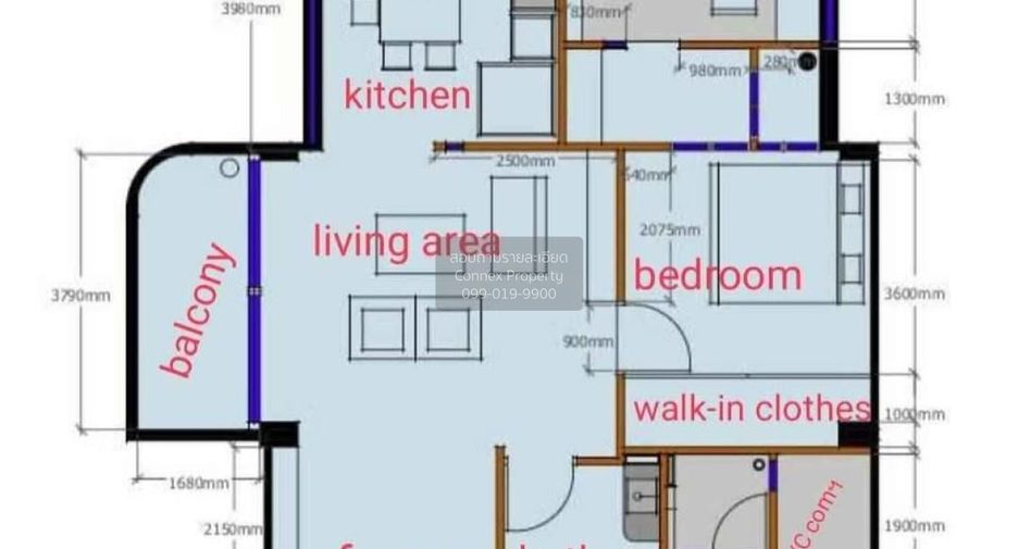 For sale 2 bedrooms condo in Huai Khwang, Bangkok