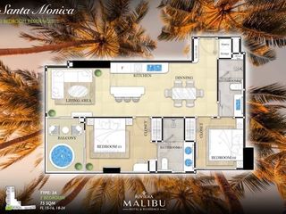 À vendre 2 chambres condo à Bang Lamung, Chonburi