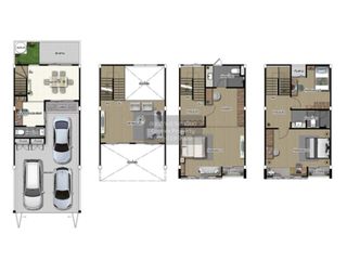 Reihenhaus zum Kauf mit 3 Zimmer in Bang Kapi, Bangkok