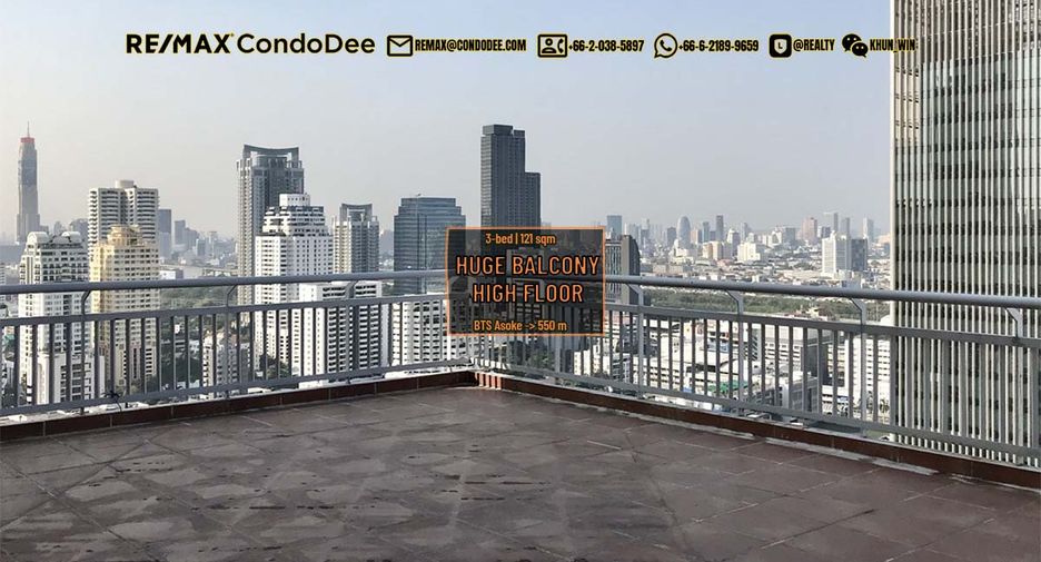 À vendre 3 chambres condo à Watthana, Bangkok