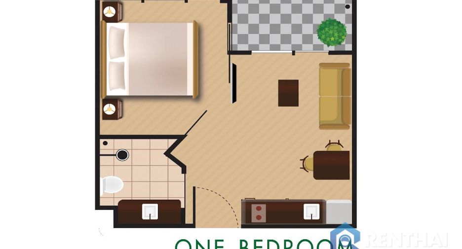 For sale 1 bed condo in Bang Lamung, Chonburi
