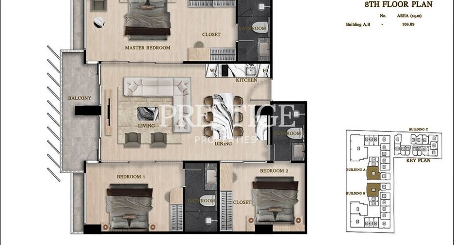 For sale studio condo in Bang Lamung, Chonburi