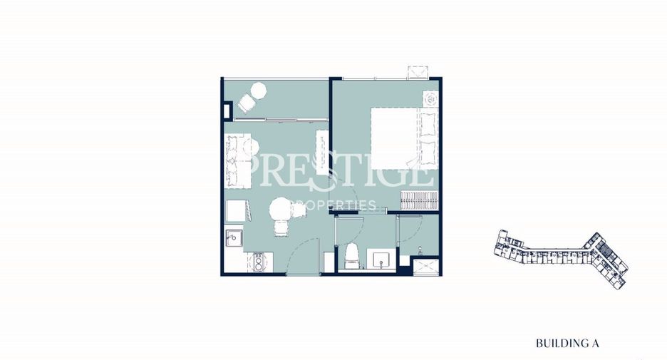 Wohnung zum Kauf mit 1 Zimmer in Bang Lamung, Chonburi