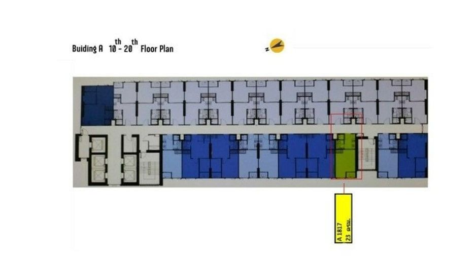 For rent studio condo in Phaya Thai, Bangkok