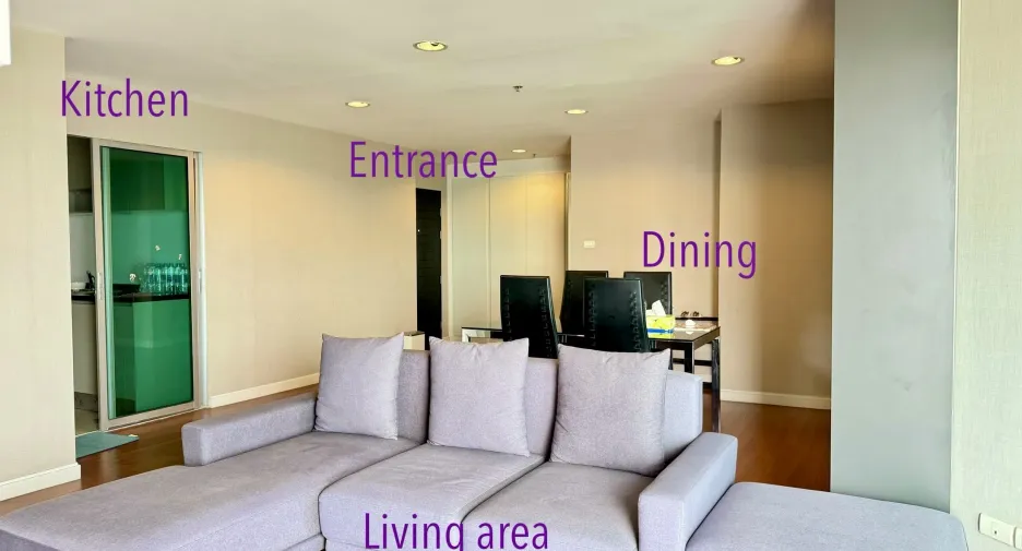 For rent 3 bed condo in Huai Khwang, Bangkok