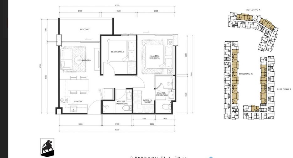 For sale 2 bedrooms condo in Bang Lamung, Chonburi