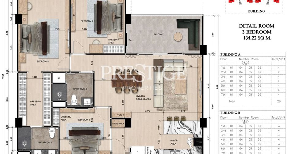 Wohnung zum Kauf mit 1 Zimmer in Bang Lamung, Chonburi