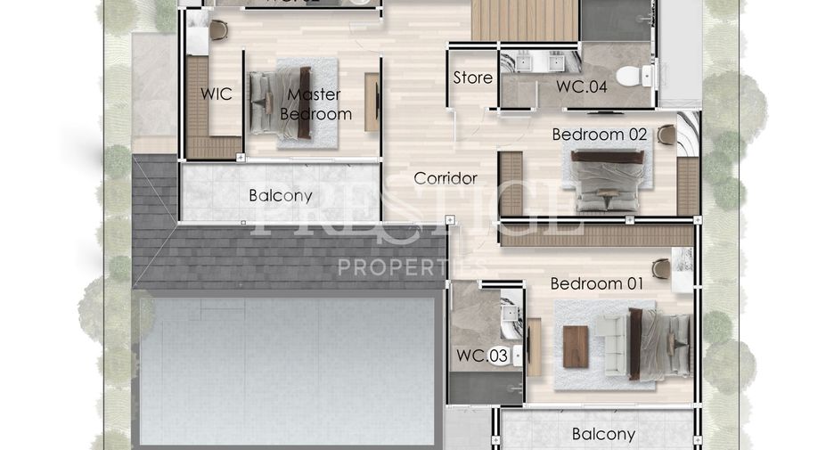 Haus zum Kauf mit 3 Zimmer in Bang Lamung, Chonburi