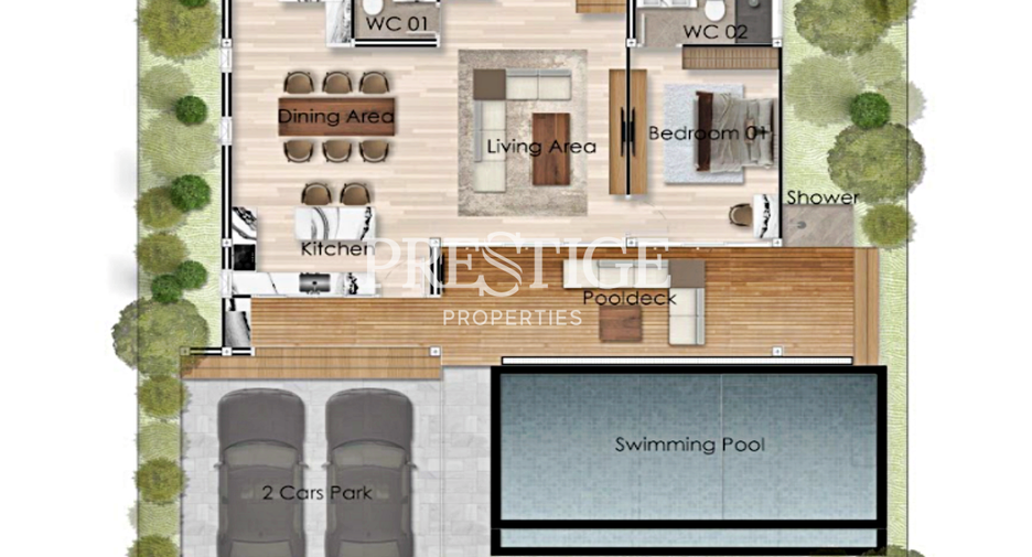Haus zum Kauf mit 3 Zimmer in Bang Lamung, Chonburi
