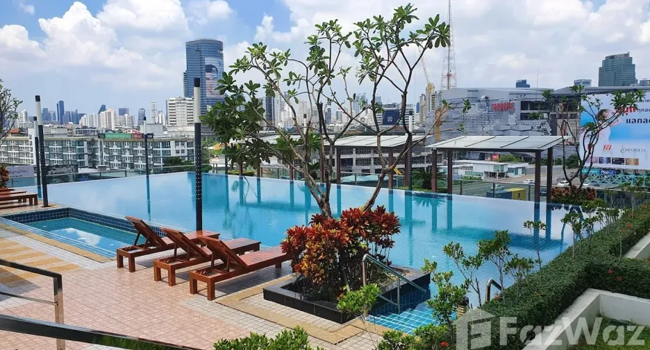 For rent studio condo in Huai Khwang, Bangkok