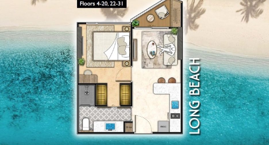 For sale 1 bed condo in Jomtien, Pattaya