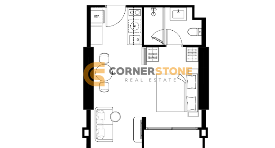 For sale 1 bed condo in Bang Lamung, Chonburi