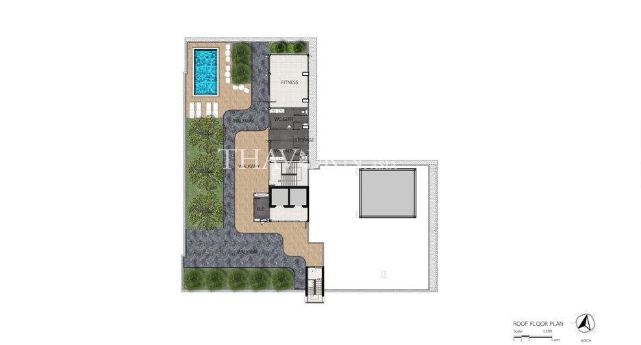 Wohnung zum Kauf mit 1 Zimmer in Bang Lamung, Chonburi