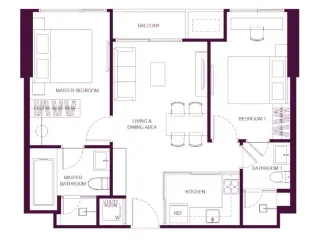 Wohnung zum Kauf mit 2 Zimmer in Sathon, Bangkok