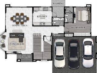 For sale 4 bedrooms house in Bang Lamung, Chonburi