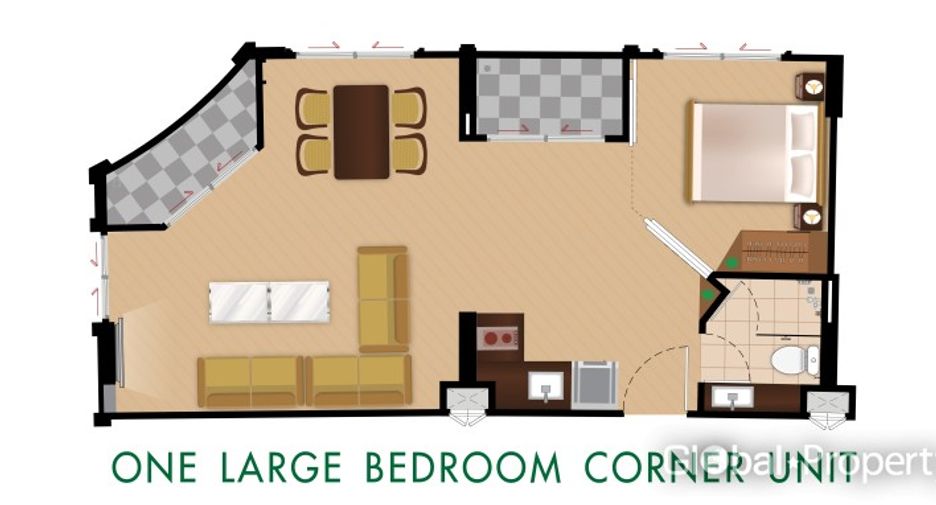 For sale 1 bed condo in South Pattaya, Pattaya