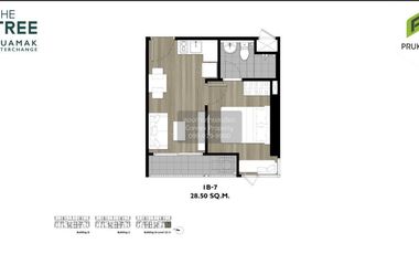 Condo en venta de 1 habitaciones en Bang Kapi, Bangkok