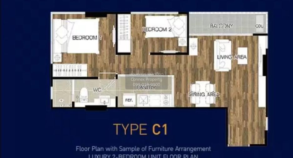 For sale 2 ベッドルーム condo in Khlong San, Bangkok