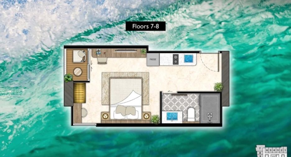 For sale studio condo in South Pattaya, Pattaya