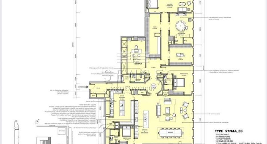 Condo en venta de 4 habitaciones en Sathon, Bangkok
