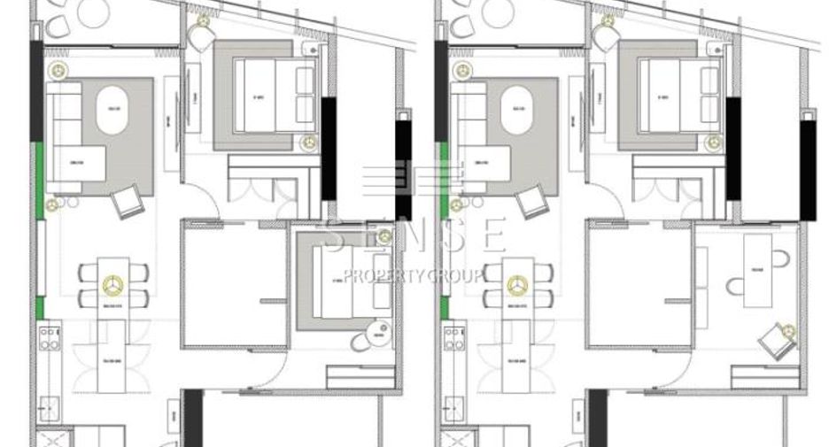 Wohnung zur Miete mit 2 Zimmer in Khlong Toei, Bangkok