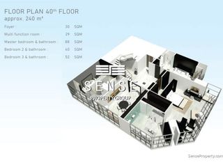 For sale 3 bedrooms condo in Sathon, Bangkok