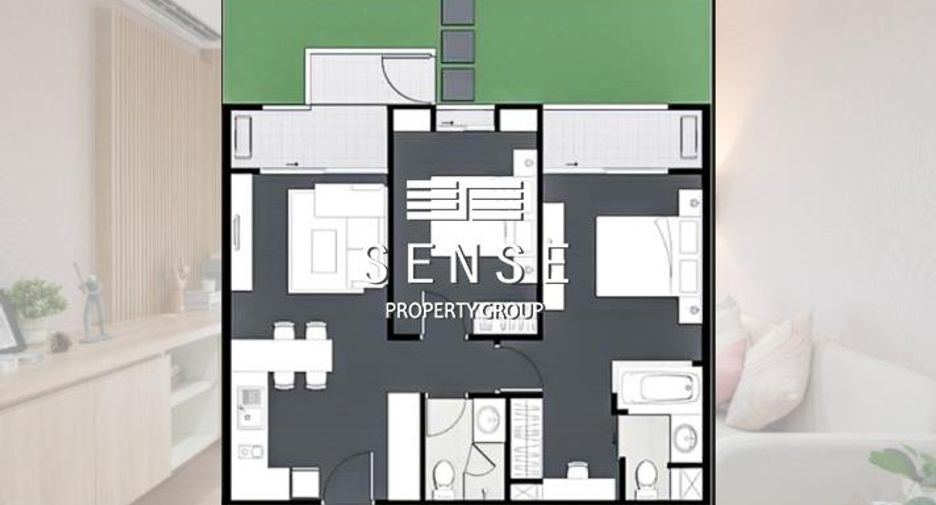 Condo en venta de 2 habitaciones en Khlong Toei, Bangkok