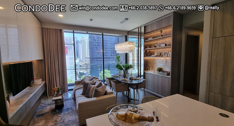 À vendre 2 chambres condo à Khlong Toei, Bangkok