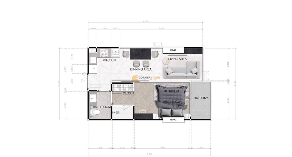 For sale 1 bed condo in Jomtien, Pattaya