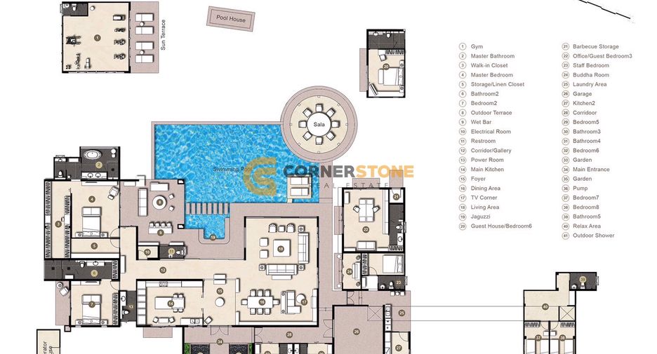 For sale 7 bedrooms house in Bang Lamung, Chonburi