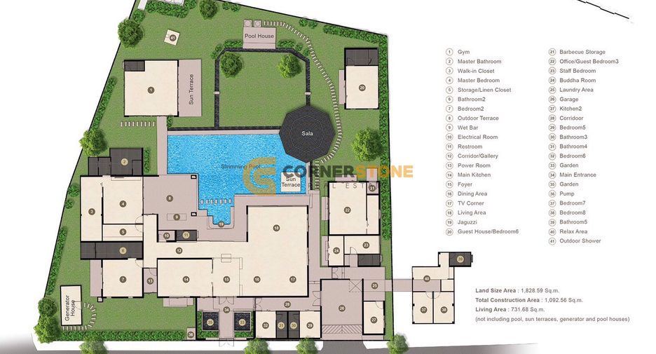For sale 7 bedrooms house in Bang Lamung, Chonburi
