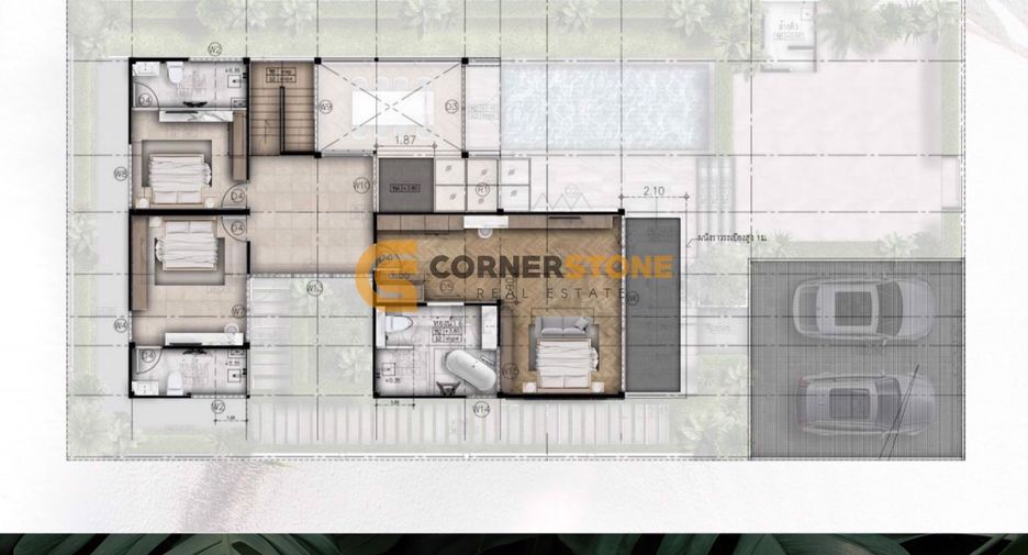 À vendre 5 chambres maison à Bang Lamung, Chonburi