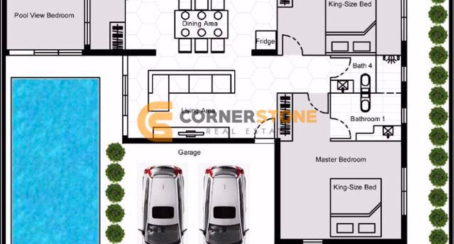 À louer et à vendre 3 chambres maison à East Pattaya, Pattaya