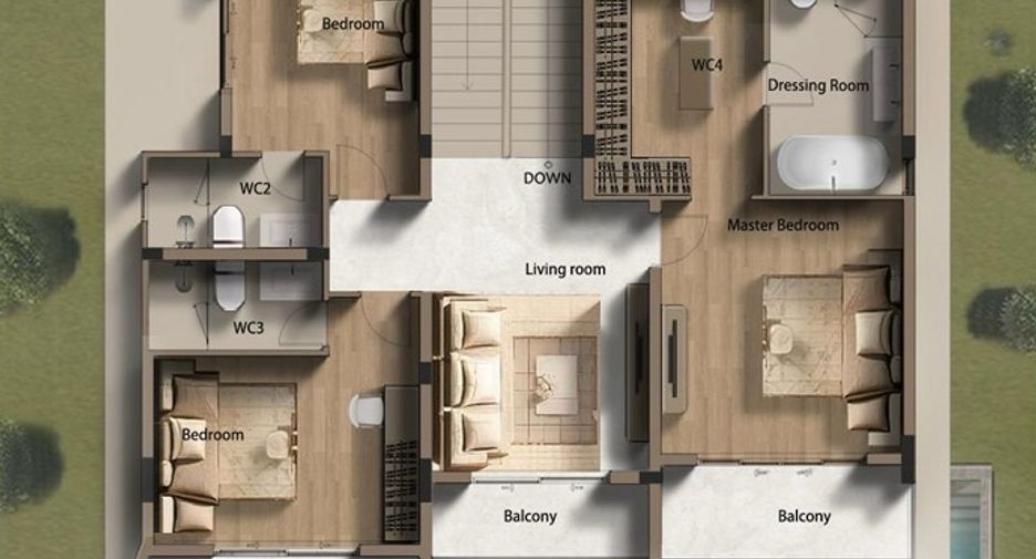 Haus zum Kauf mit 4 Zimmer in Bang Lamung, Chonburi