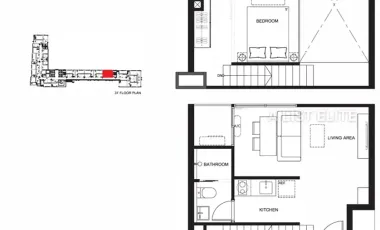 Wohnung zum Kauf mit 1 Zimmer in Thon Buri, Bangkok