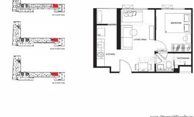 Wohnung zum Kauf mit 1 Zimmer in Thon Buri, Bangkok