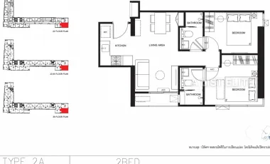 Wohnung zum Kauf mit 2 Zimmer in Thon Buri, Bangkok