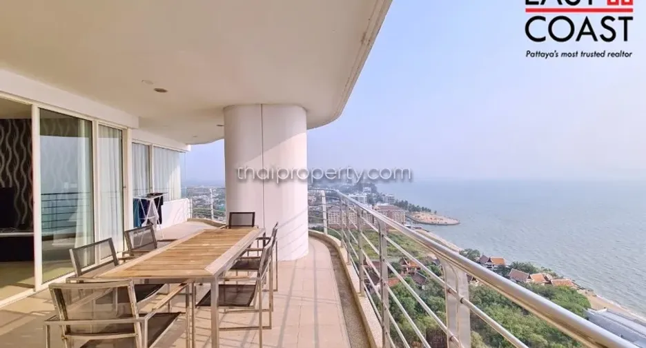 For rent and for sale 3 bedrooms condo in Jomtien, Pattaya