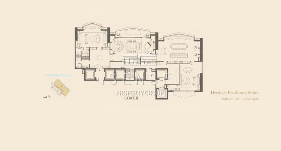 Condo en venta de 6 habitaciones en Khlong San, Bangkok