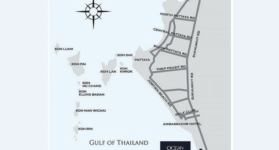 À vendre 2 chambres condo à Sattahip, Chonburi