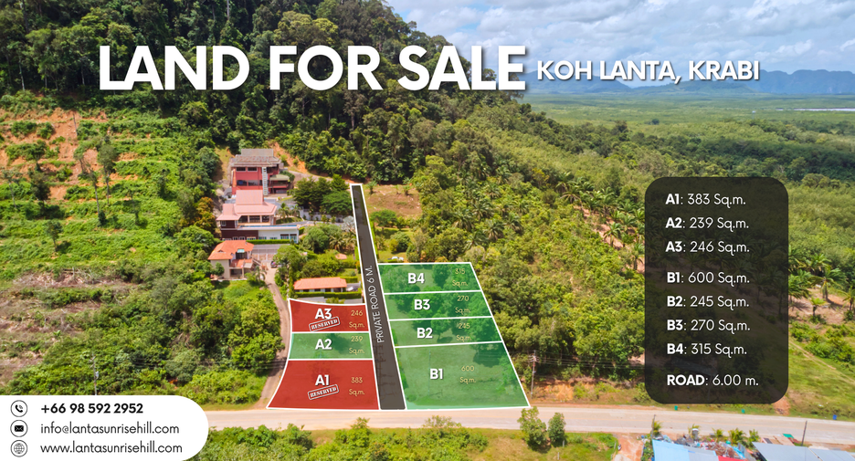 For sale land in Ko Lanta, Krabi
