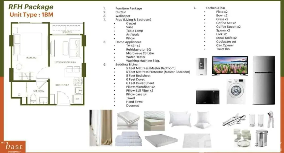 Wohnung zum Kauf mit 1 Zimmer in Thalang, Phuket