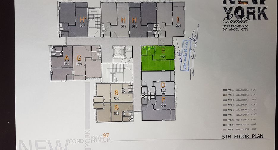 À vendre studio condo à Khan Na Yao, Bangkok